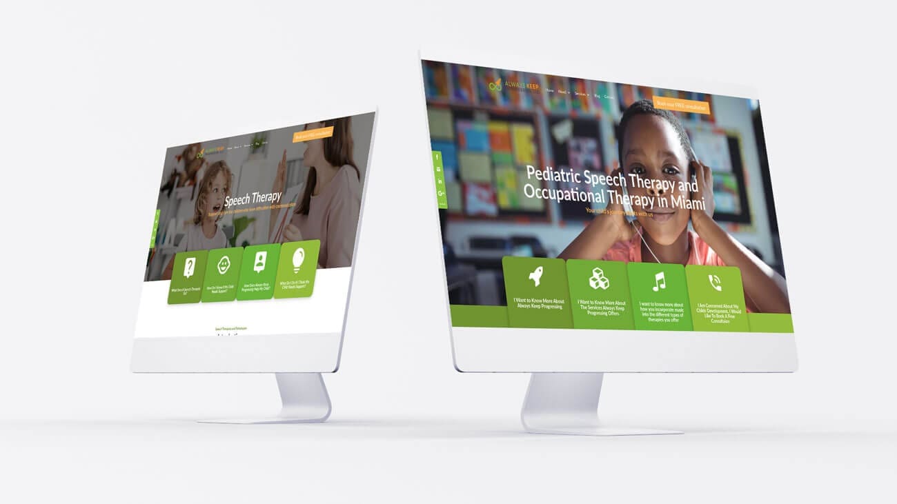 iMac Mockup of Remederi Website 